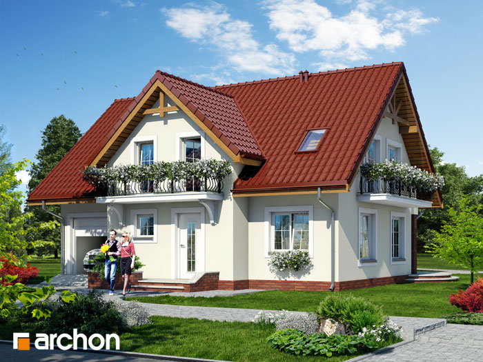 Dom w fiołkach 3 - Widok 1 Dom w fiołkach 3 - Widok 1