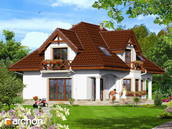 Dom w majeranku - Widok 2 Dom w majeranku - Widok 2