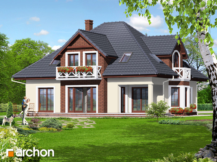 Dom w nagietkach - Widok 2 Dom w nagietkach - Widok 2