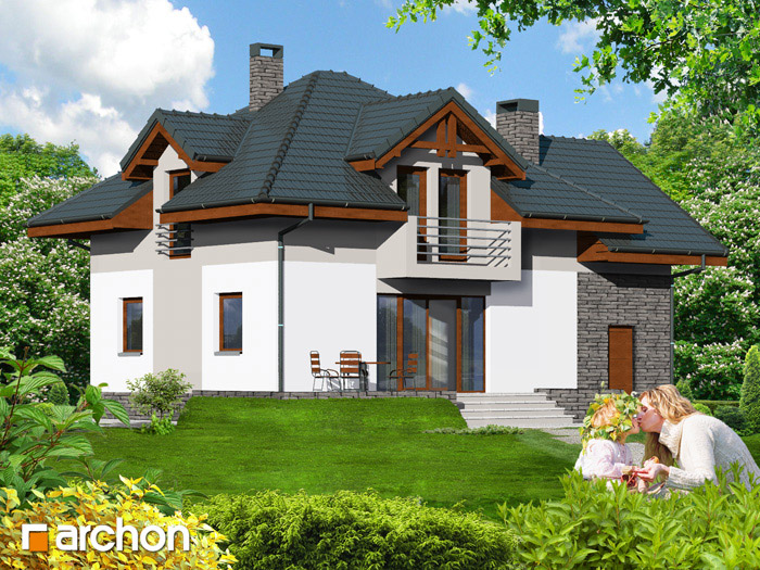 Dom w mircie 4 - Widok 2 Dom w mircie 4 - Widok 2