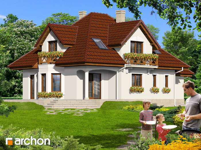 Dom w lewkoniach (P) - Widok 2 Dom w lewkoniach (P) - Widok 2