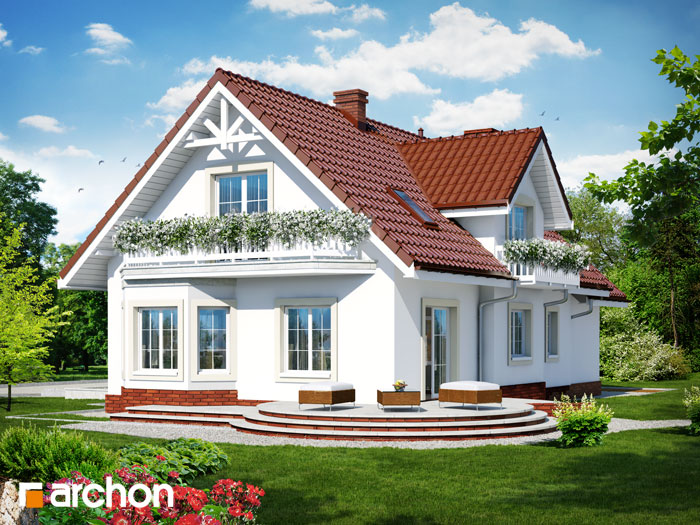 Dom w lobeliach - Widok 2 Dom w lobeliach - Widok 2