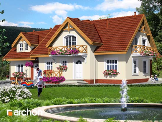 Pensjonat przy fontannie - Widok 1 Pensjonat przy fontannie - Widok 1