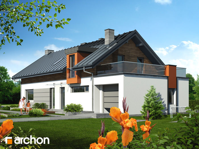 Dom w laurach - Widok 2 Dom w laurach - Widok 2