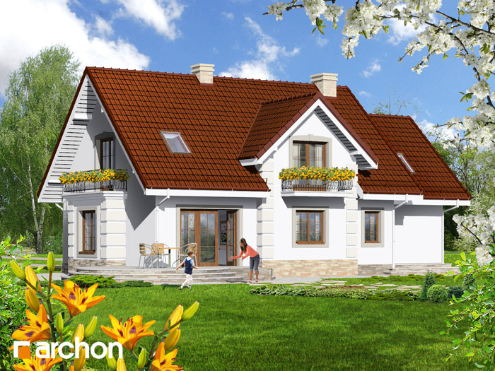 Dom w lobeliach 4 - Widok 2 Dom w lobeliach 4 - Widok 2