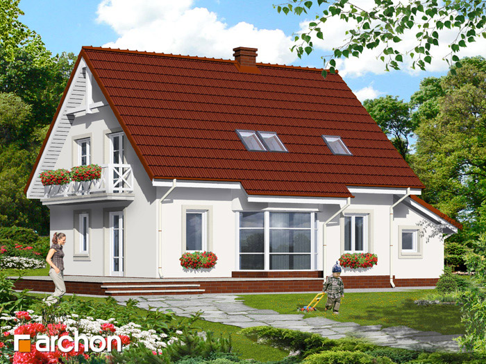 Dom w paprociach 3 - Widok 2 Dom w paprociach 3 - Widok 2