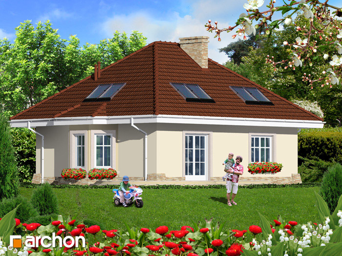Dom w lotosach (PD) - Widok 2 Dom w lotosach (PD) - Widok 2